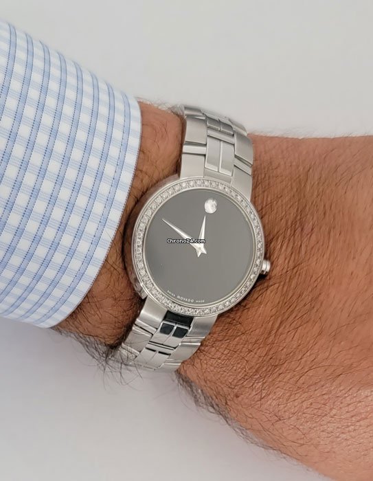 Movado Museum Mens watch Unisex Quartz Steel 84 E7 1851 5