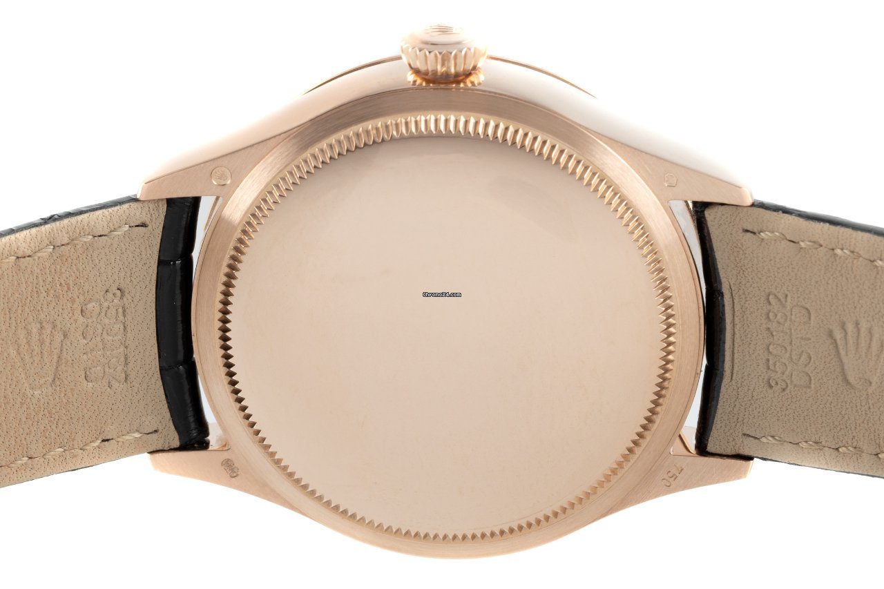 Rolex Cellini Dual Time Mens watch Unisex Red gold Automatic 50525 5