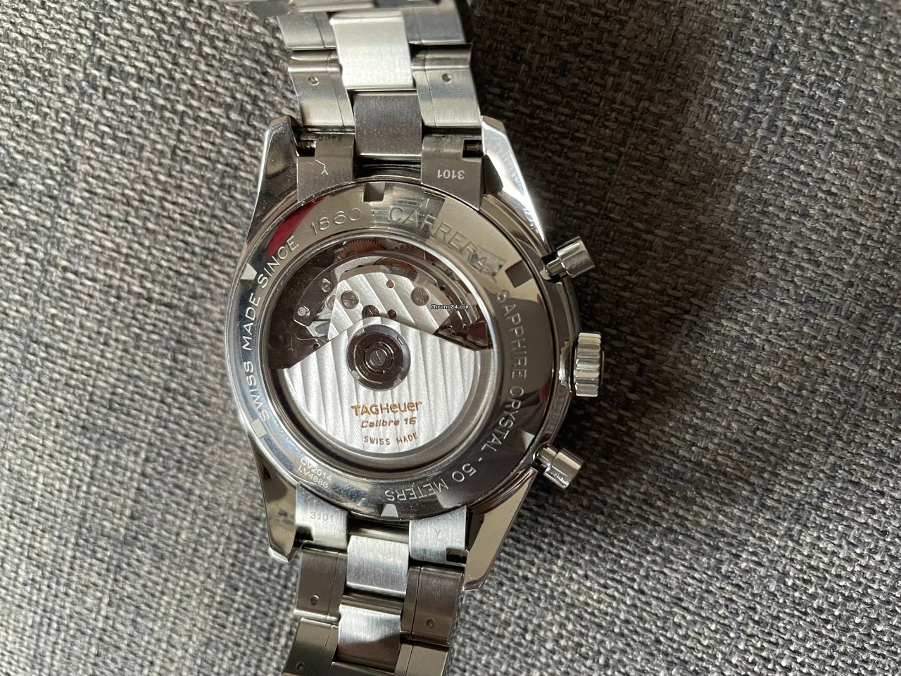 TAG Heuer Carrera Calibre 16 Mens watch Unisex Automatic Steel CV2014.BA0786 5