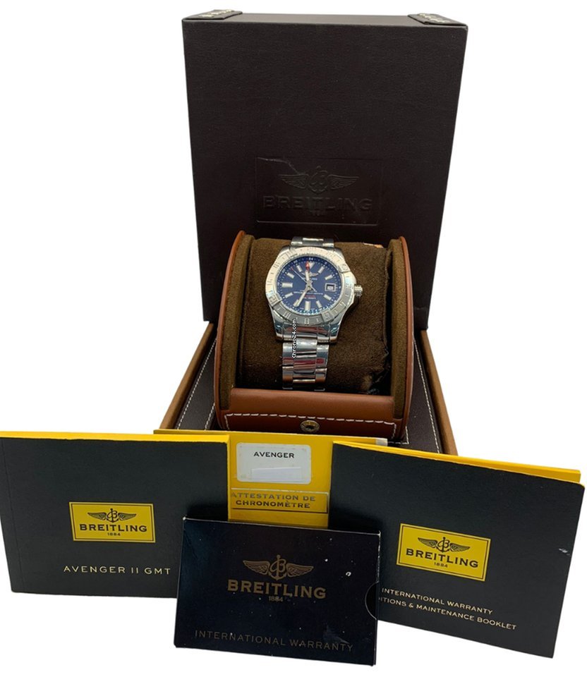 Breitling Avenger II GMT Mens watch Unisex Automatic Steel A3239011 C872 170A 5