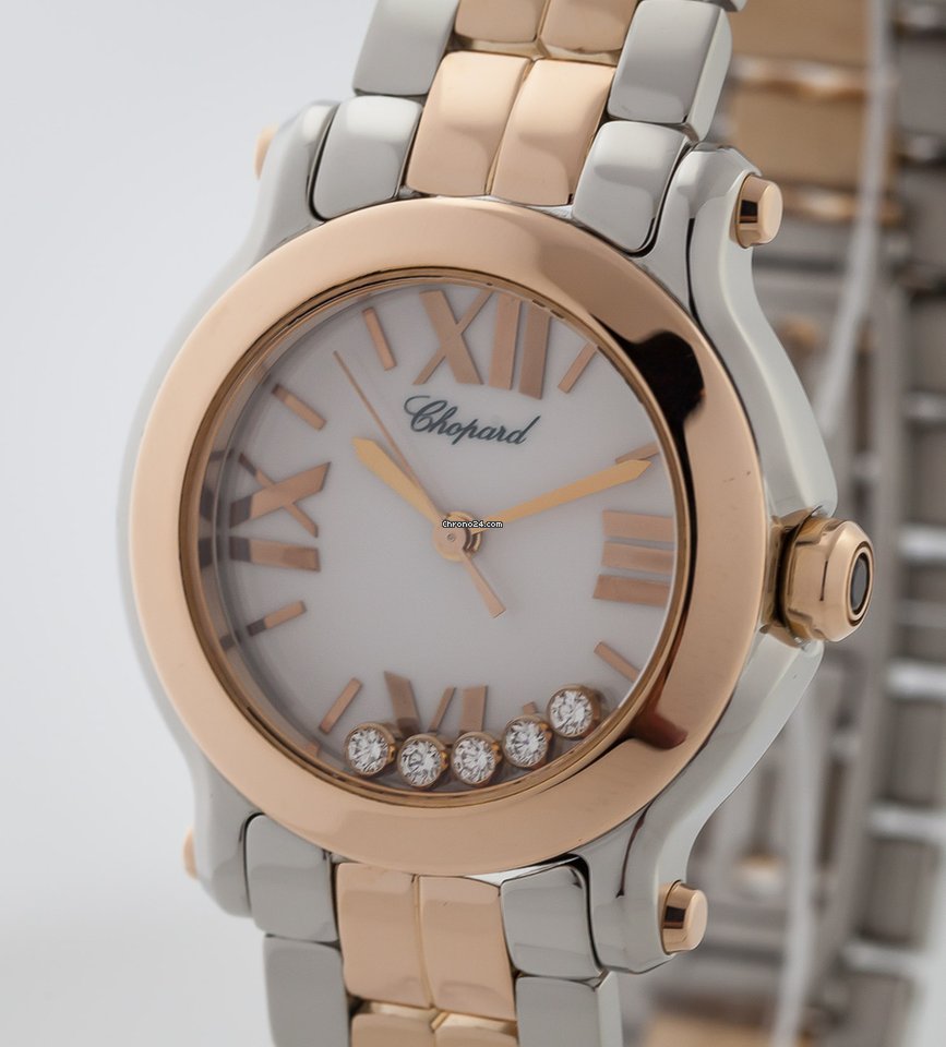Chopard Happy Sport Womens watch Quartz Gold Steel 278509-6003 5