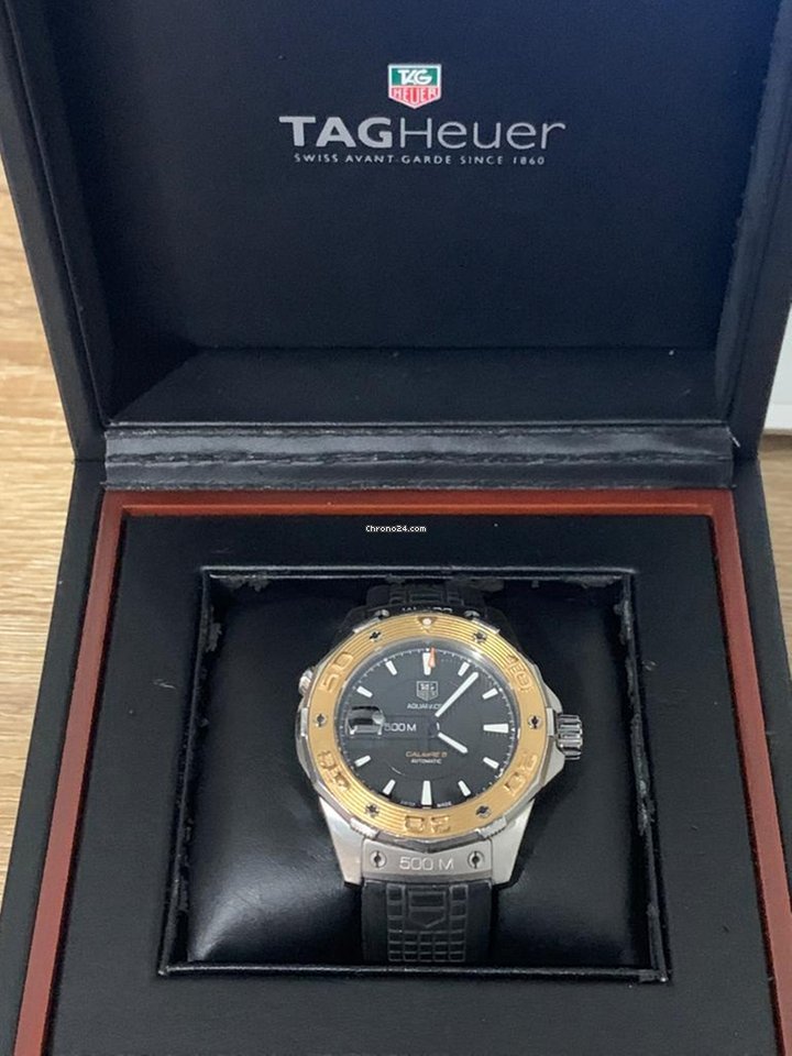 TAG Heuer Aquaracer 500M Mens watch Unisex Automatic Gold Steel WAJ2150.FT6015 5