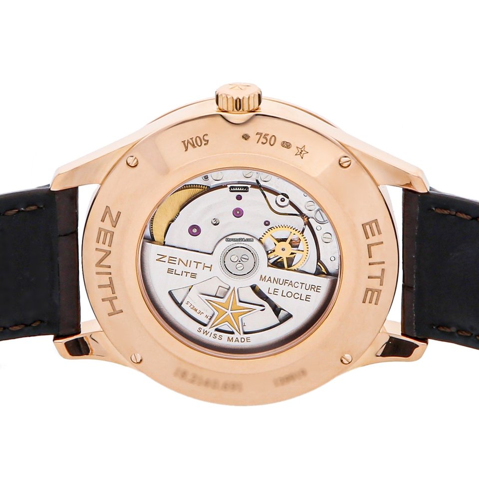 Zenith Captain Moonphase Mens watch Unisex Automatic Rose gold 18.2140.691 02.C498 5