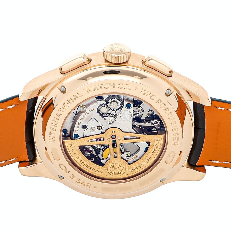 IWC Portuguese Perpetual Calendar Digital Date-Month Mens watch Unisex Automatic Rose gold IW3972-04 5