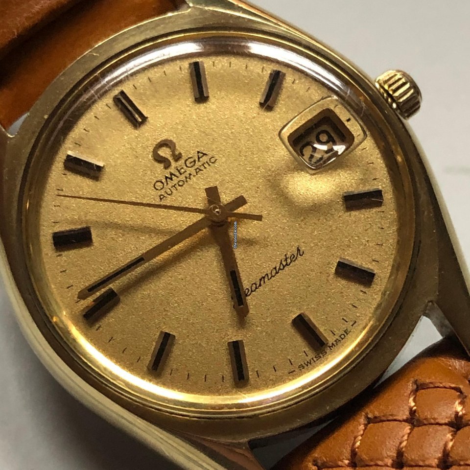 Omega Seamaster Mens watch Unisex Automatic Gold Steel 166.067 5
