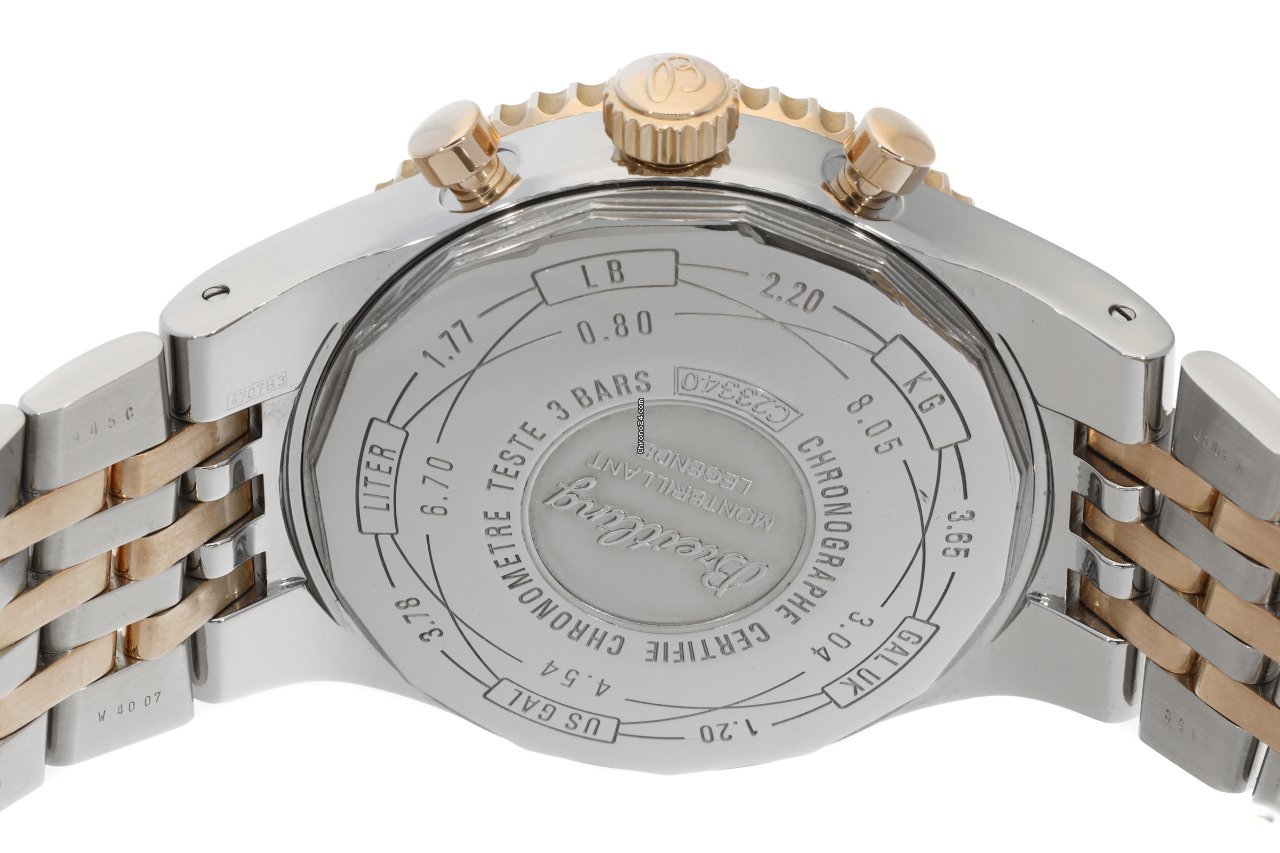 Breitling Montbrillant Legende Mens watch Unisex Automatic Gold Steel C23340 5