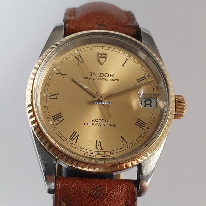 Tudor Prince Oysterdate Mens watch Unisex Automatic Gold Steel 75403 5