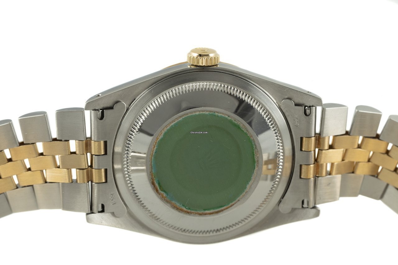 Rolex Datejust 36 Mens watch Unisex Gold Steel Automatic 16233 5