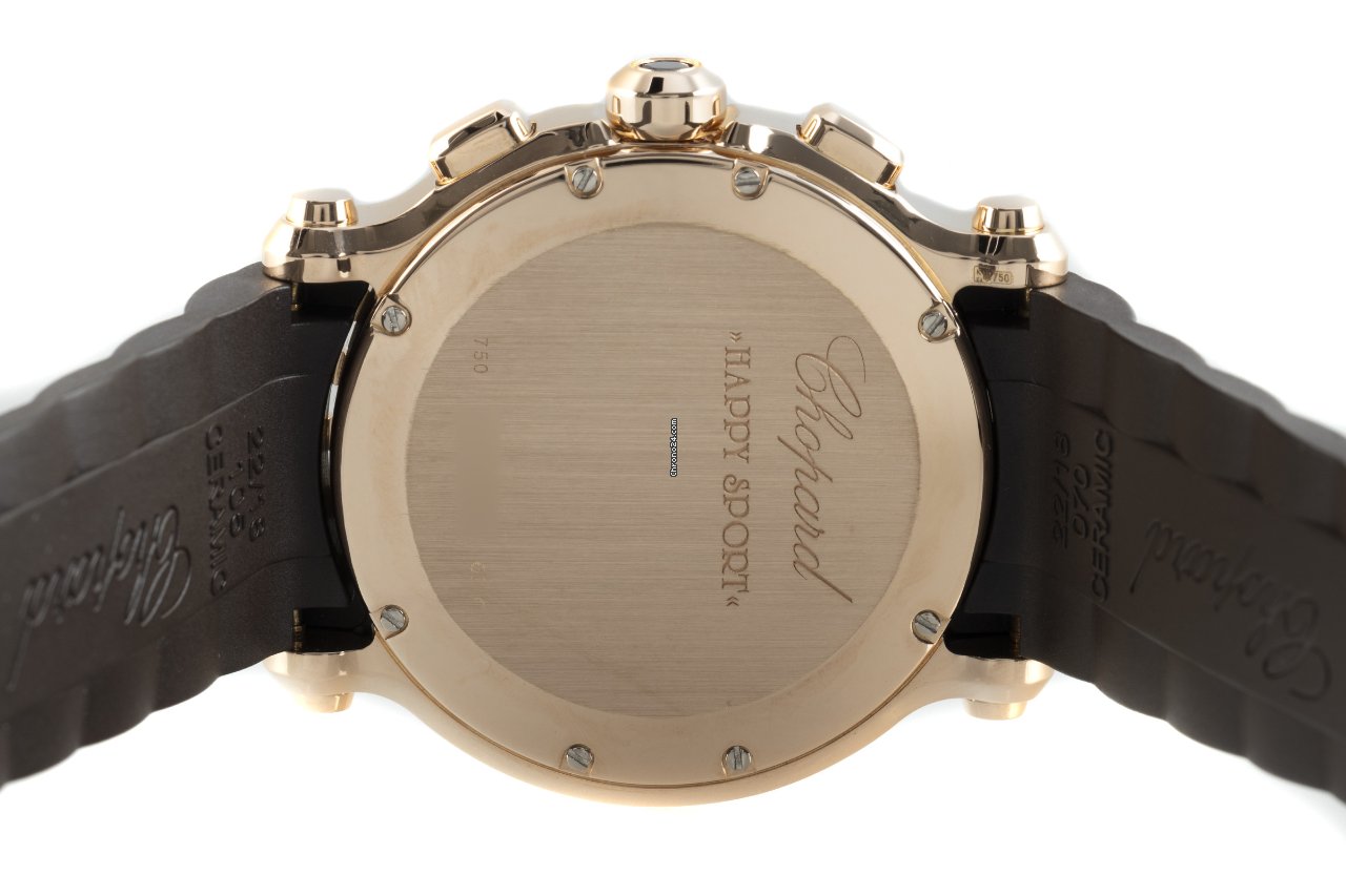 Chopard Happy Sport Womens watch Quartz Red gold 283583-5001 5