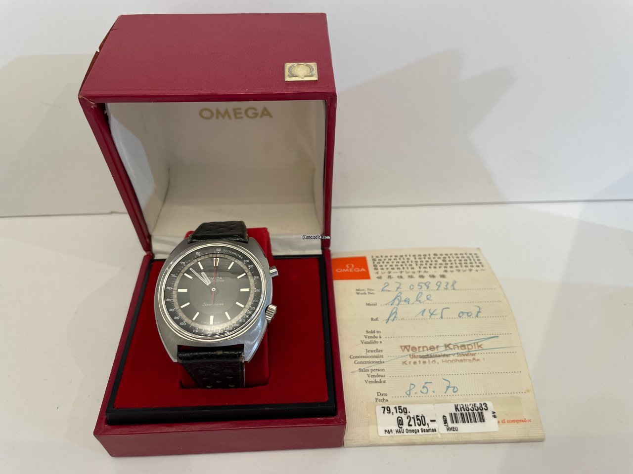 Omega Seamaster Mens watch Unisex Manual winding Steel 145.007 5