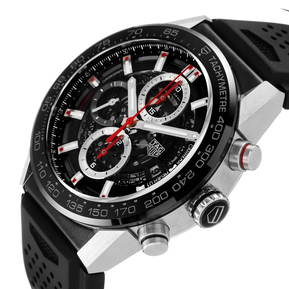 TAG Heuer Carrera Calibre HEUER 01 Mens watch Unisex Automatic Steel CAR201V.BA0714 5