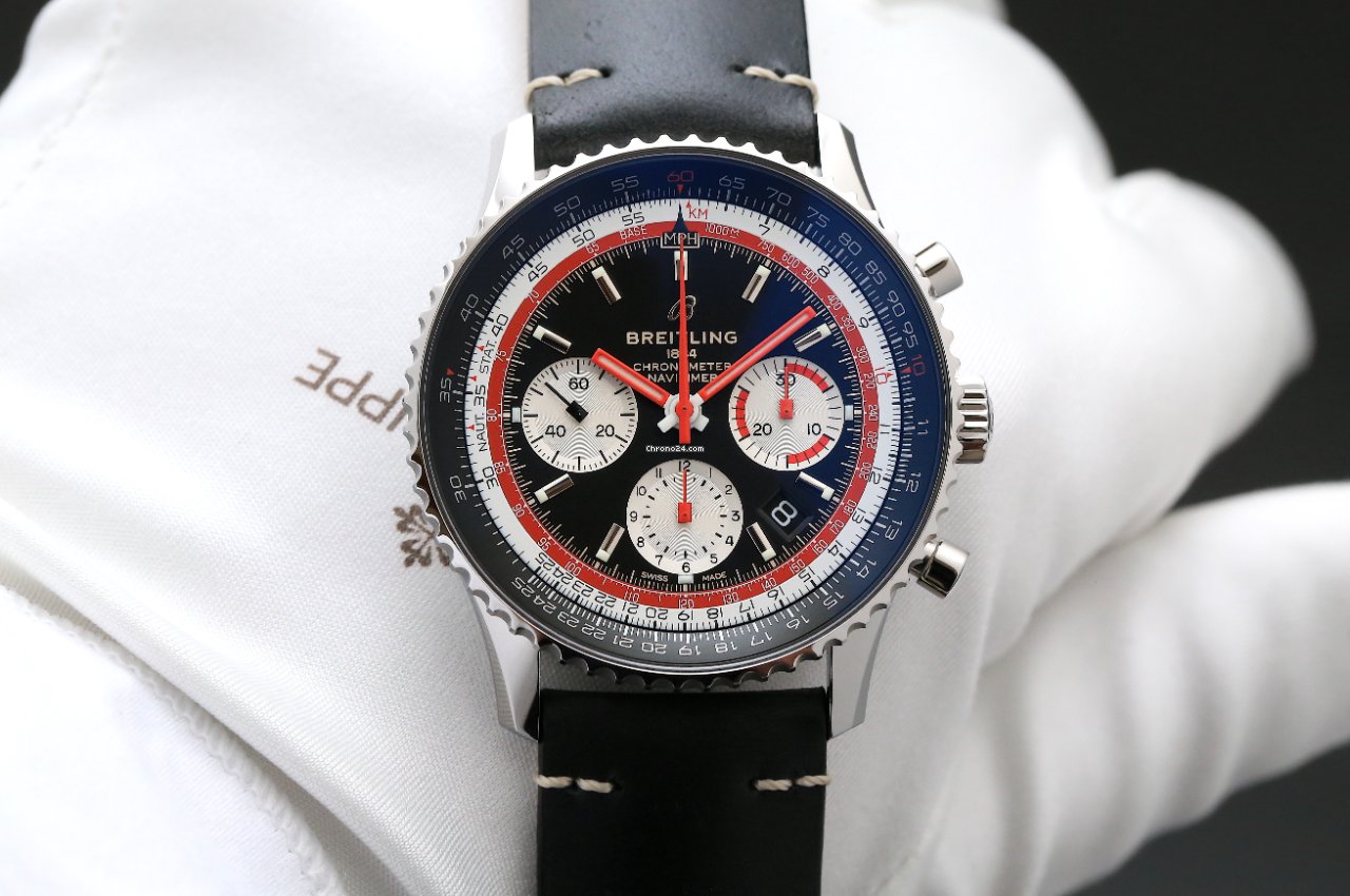 Breitling Navitimer 1 B01 Chronograph 43 Mens watch Unisex Automatic Steel AB01211B1B1X1 5