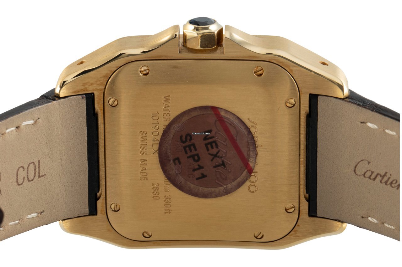 Cartier Santos 100 Mens watch Unisex Automatic Yellow gold 2880 5