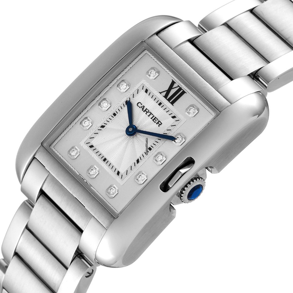 Cartier Tank Anglaise Womens watch Quartz Steel W4TA0004 5
