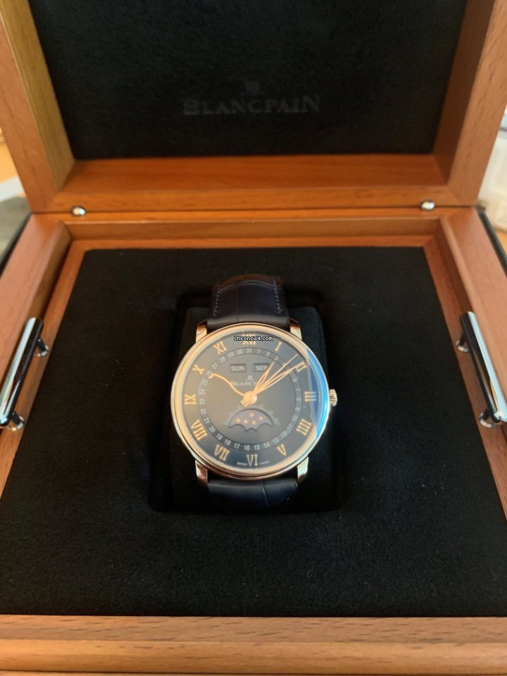 Blancpain Villeret Quantieme Complet Mens watch Unisex Automatic Red gold 6654-3640-55B 5
