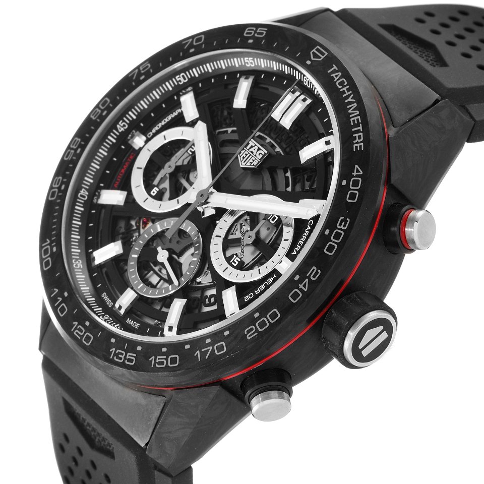 TAG Heuer Carrera Heuer-02T Mens watch Unisex Automatic Carbon CBG2A91.FT6173 5