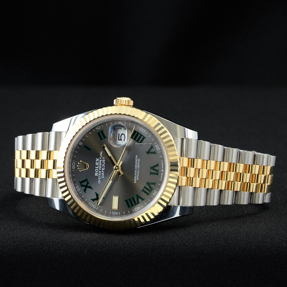 Rolex Datejust 41 Mens watch Unisex Gold Steel Automatic 126333-0020 5