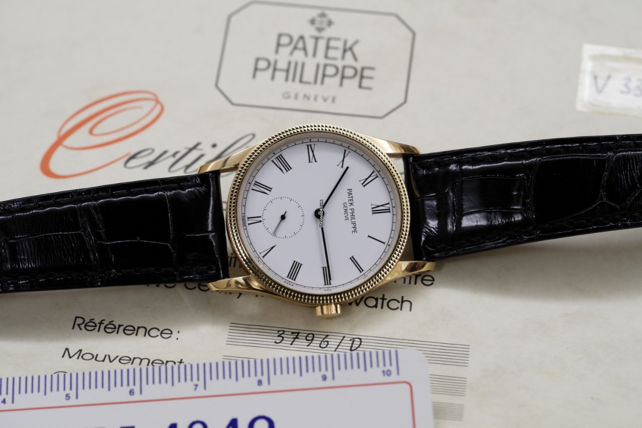Patek Philippe Calatrava Mens watch Unisex Manual winding Yellow gold 3796D 5