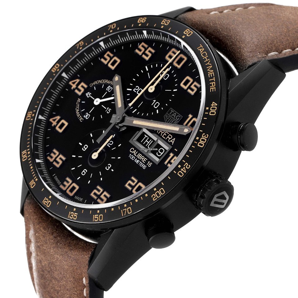 TAG Heuer Carrera Calibre 16 Mens watch Unisex Automatic Titanium CV2A84.FC6394 5