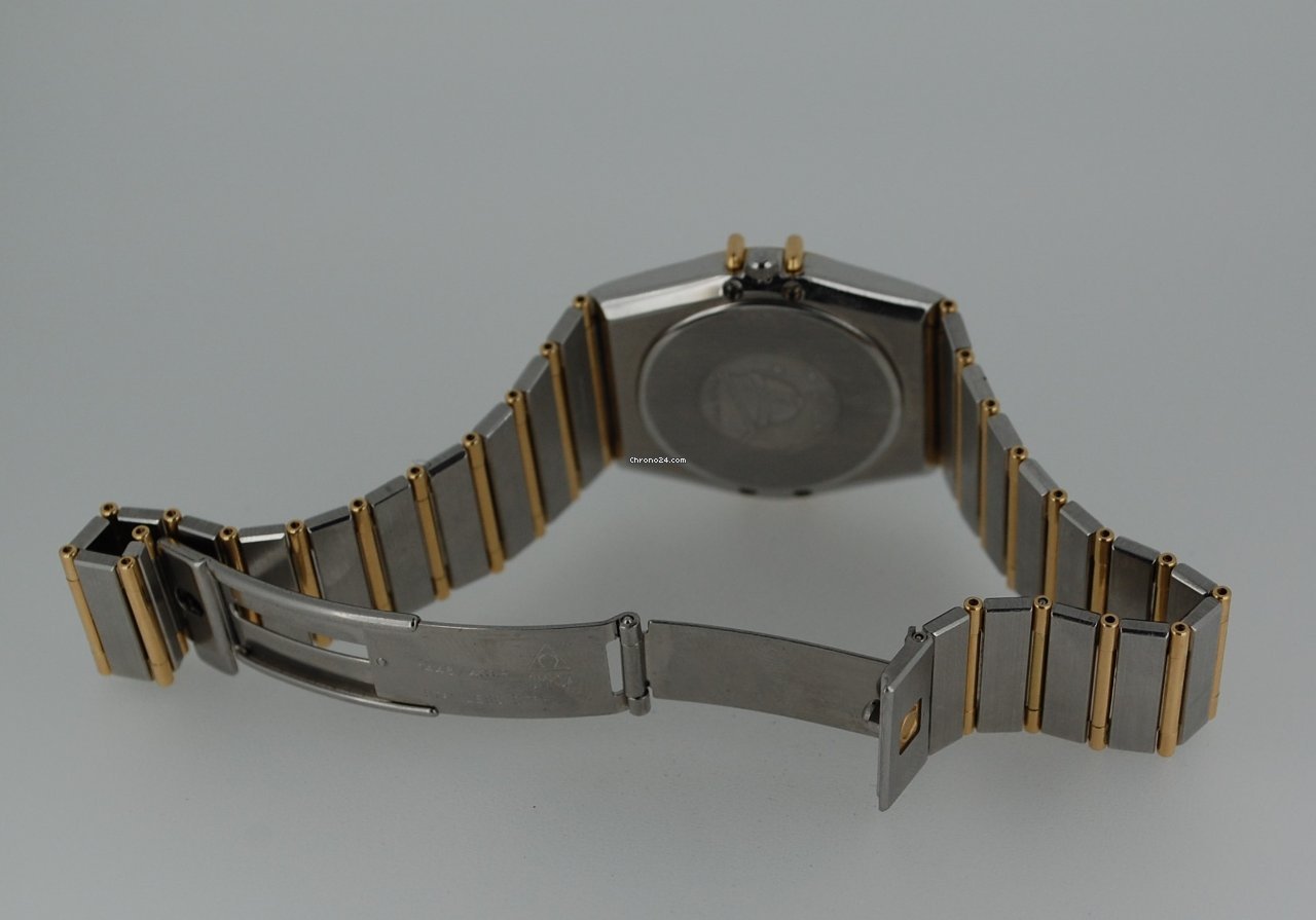 Omega Constellation Day-Date Mens watch Unisex Quartz Gold Steel 396.1069 5
