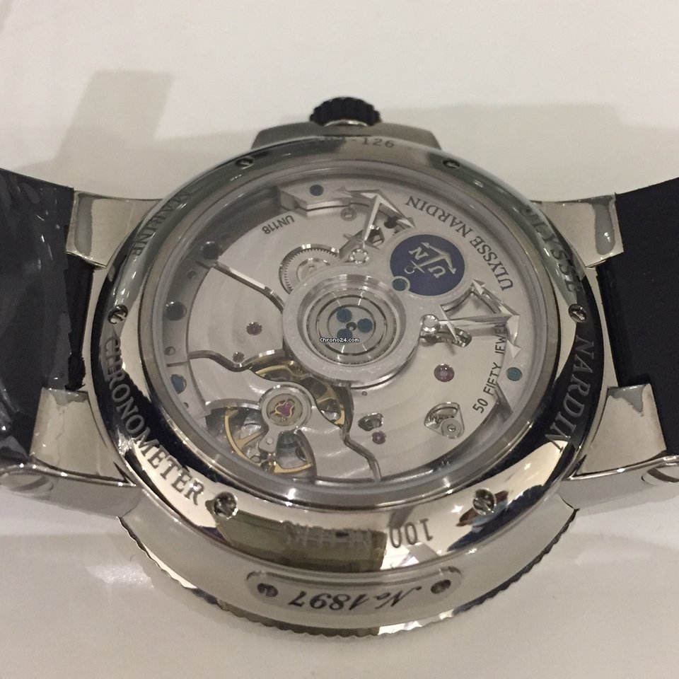 Ulysse Nardin Marine Chronometer Manufacture Mens watch Unisex Automatic Steel 1183-126-3 42 5
