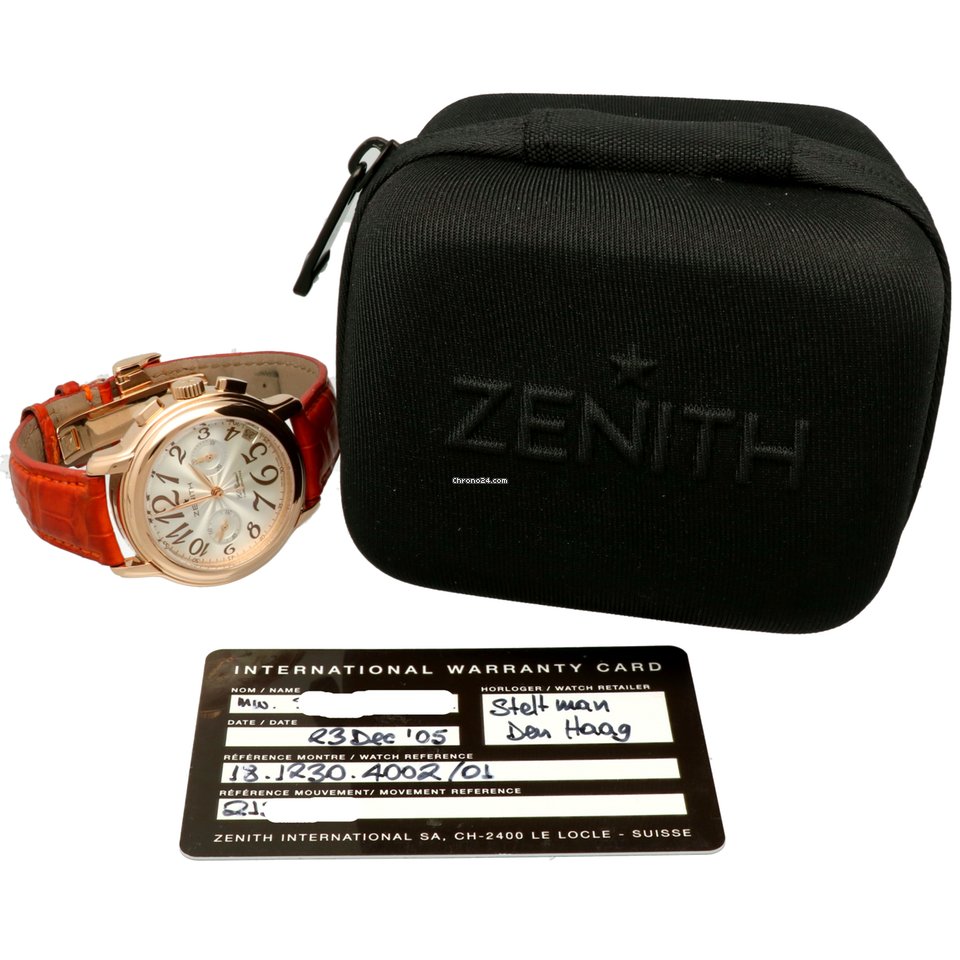 Zenith El Primero Chronomaster Lady Womens watch Quartz Rose gold 18.1230.4002 5