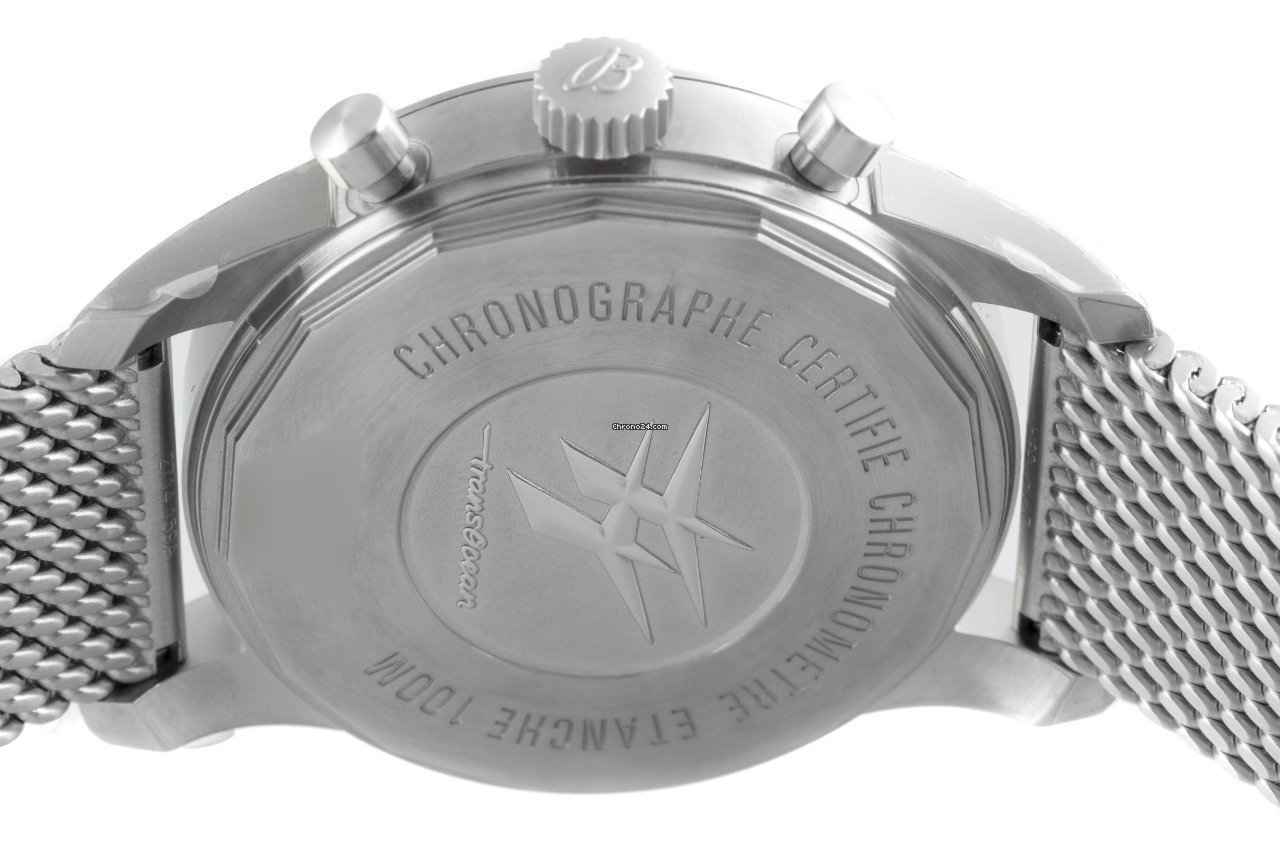 Breitling Transocean Chronograph Unitime Mens watch Unisex Automatic Steel AB0510 5