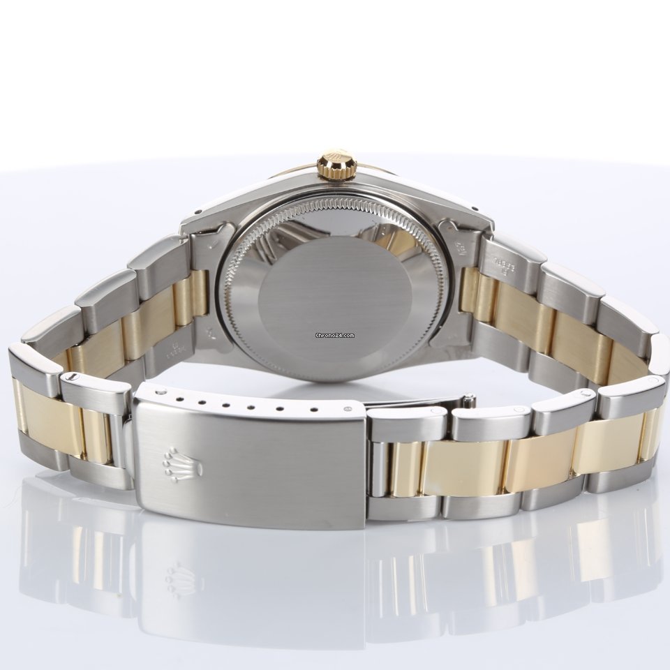 Rolex Oyster Perpetual Date Gold Steel 15003 5