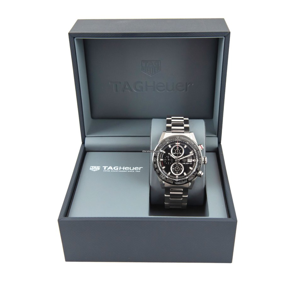 TAG Heuer Carrera Calibre HEUER 01 Mens watch Unisex Automatic Steel CAR201Z.BA0714 5
