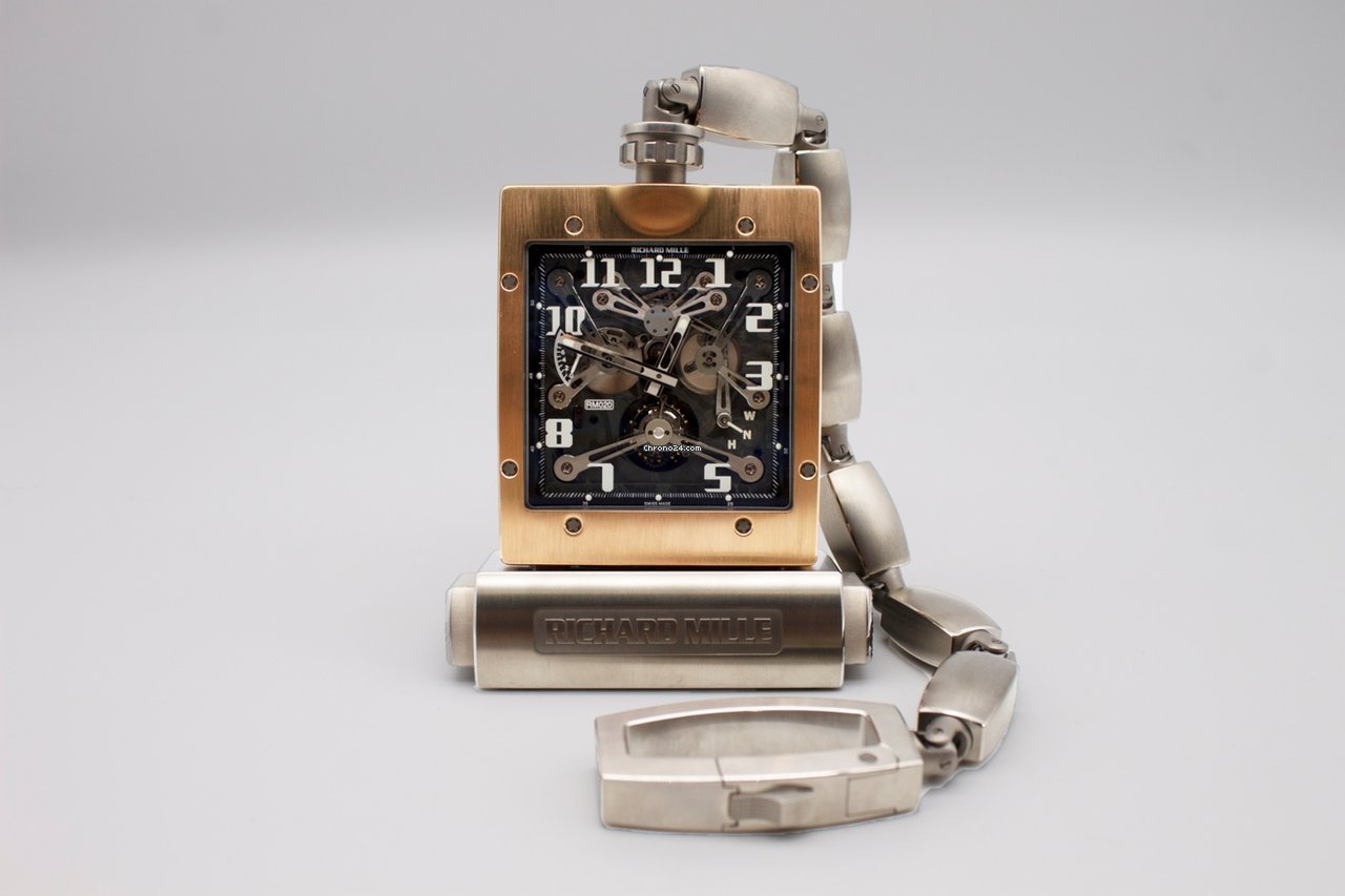 Richard Mille Mens watch Unisex Manual winding Rose gold RM 020 5