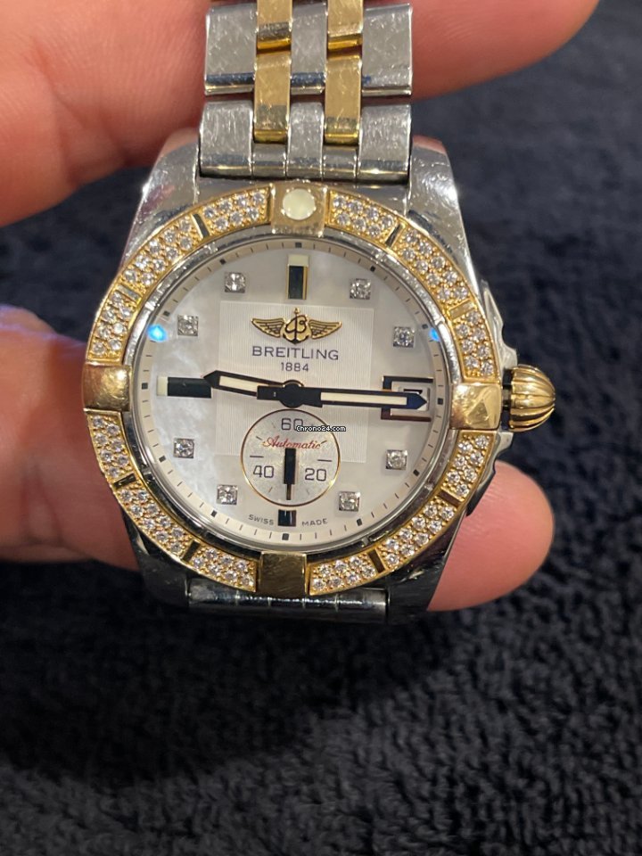 Breitling Galactic 36 Womens watch Automatic Gold Steel C3733012 A724 376C 5