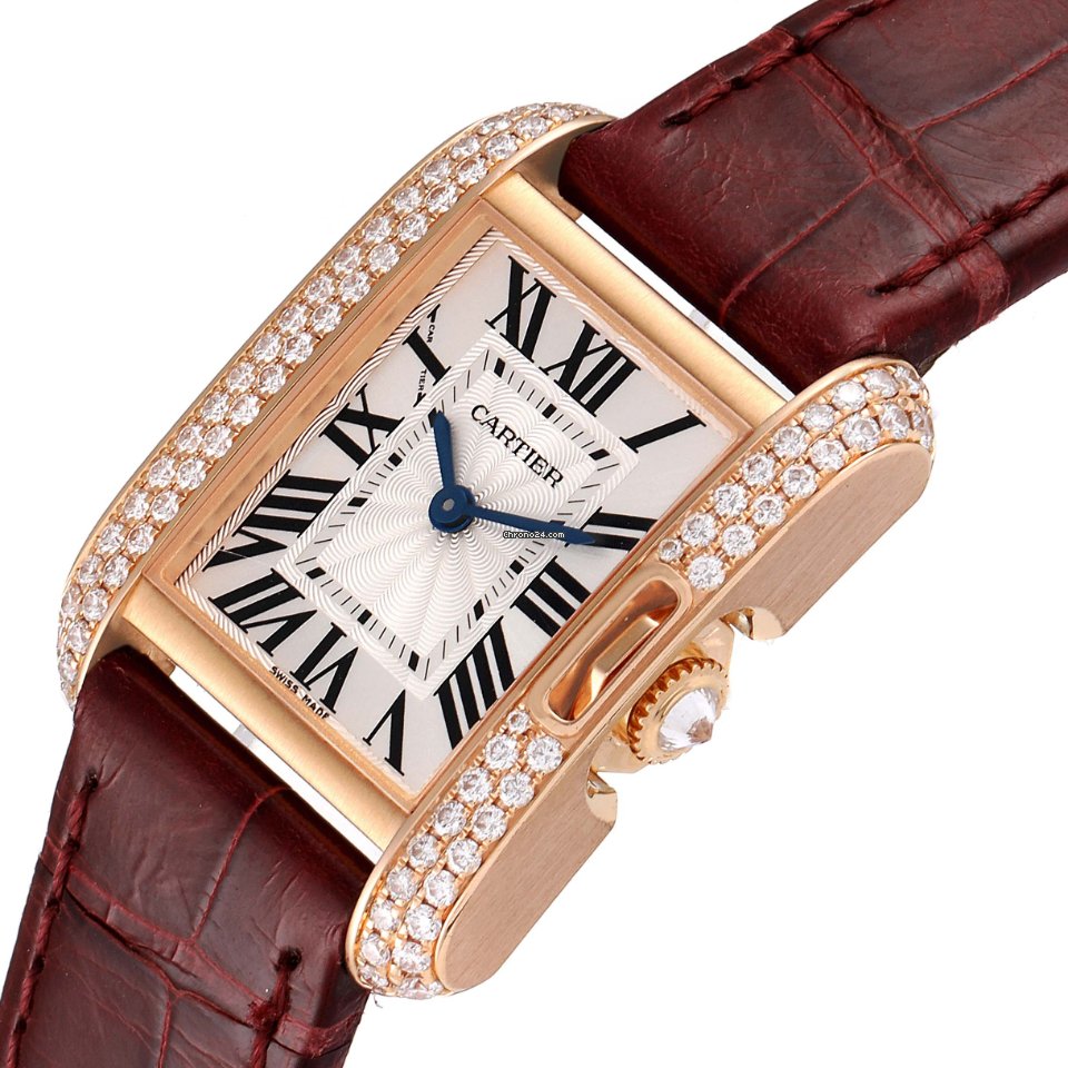 Cartier Tank Anglaise Womens watch Quartz Rose gold WT100013 5
