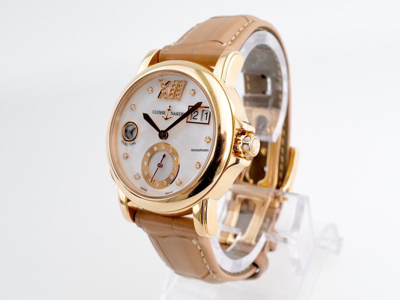Ulysse Nardin Dual Time Womens watch Automatic Rose gold 246-22 391 5