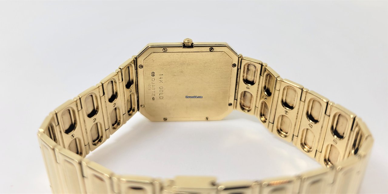 Omega Mens watch Unisex Quartz Yellow gold 1378 5