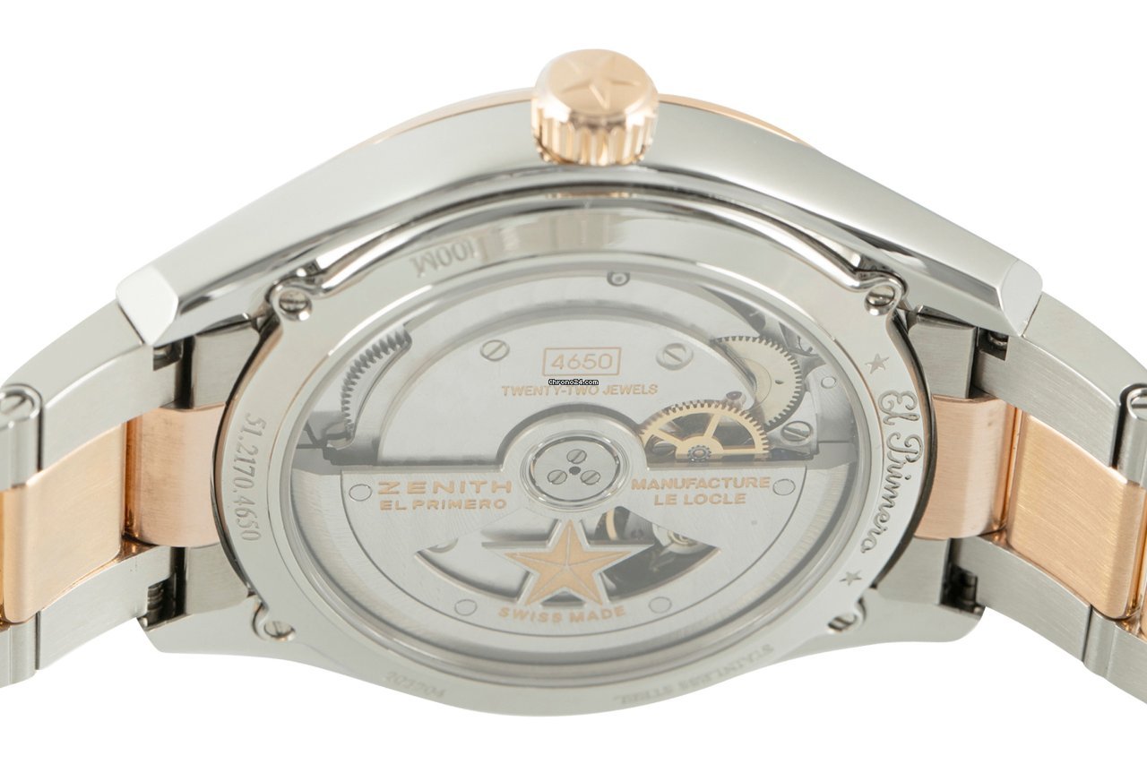 Zenith El Primero Espada Mens watch Unisex Automatic Gold Steel 51.2170.4650 5