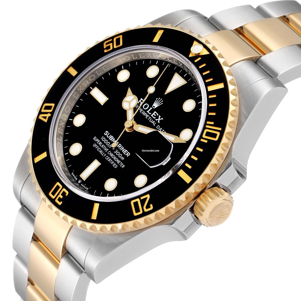 Rolex Submariner Date Mens watch Unisex Gold Steel Automatic 126613 5