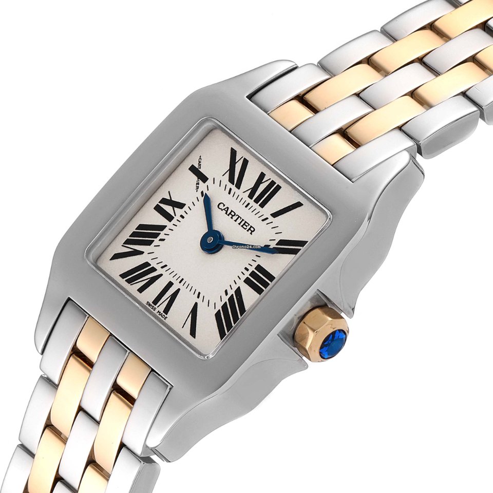 Cartier Santos Demoiselle Womens watch Quartz Gold Steel W25066Z6 5
