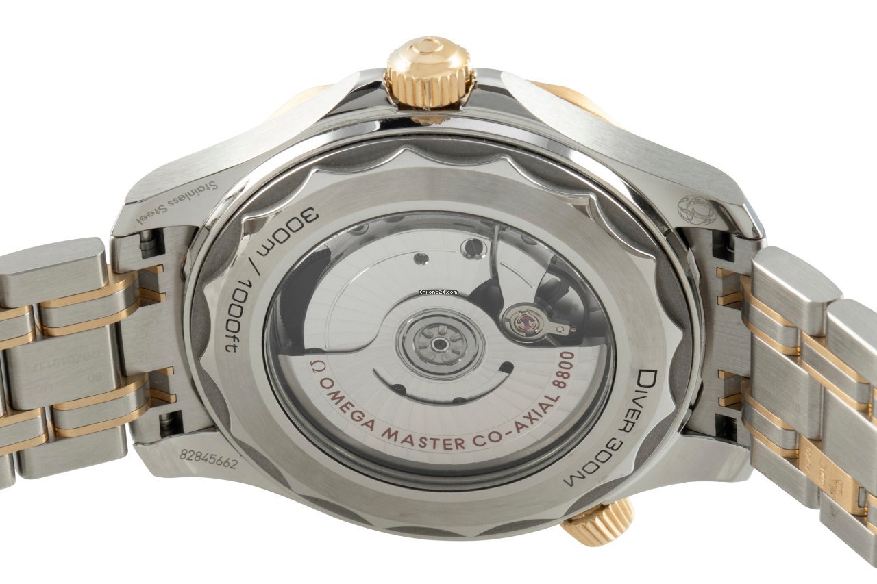 Omega Seamaster Diver 300 M Mens watch Unisex Automatic Gold Steel 210.22.42.20.01.001 5