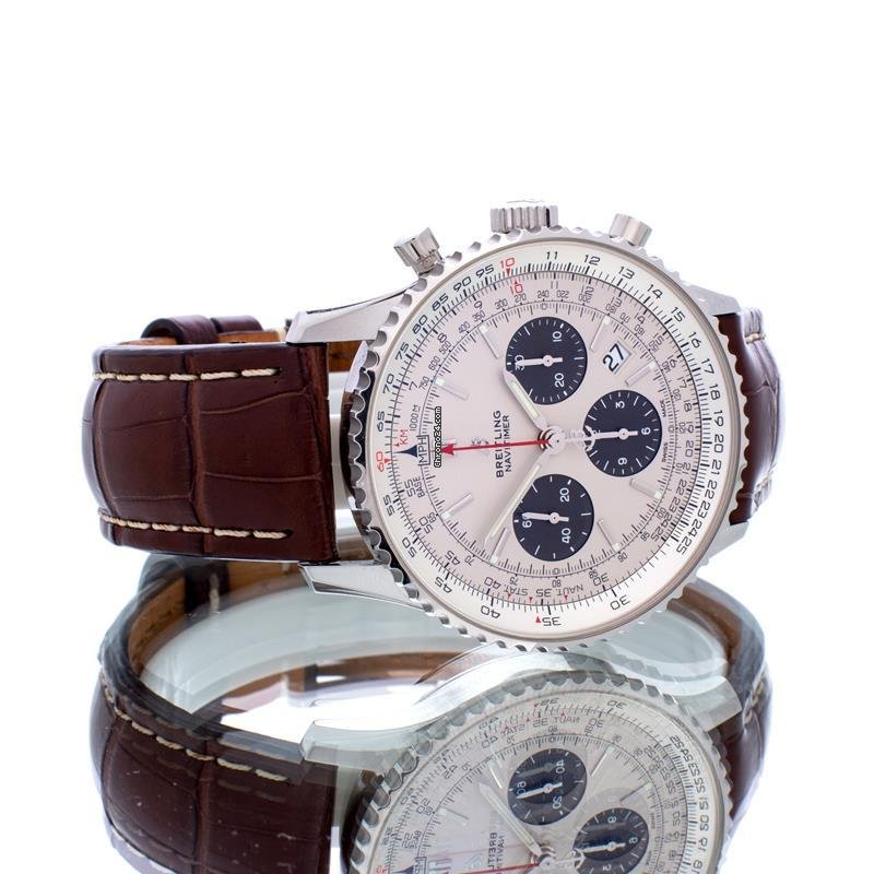 Breitling Navitimer 1 B01 Chronograph 43 Mens watch Unisex Automatic Steel Ab0121211g1p1 5