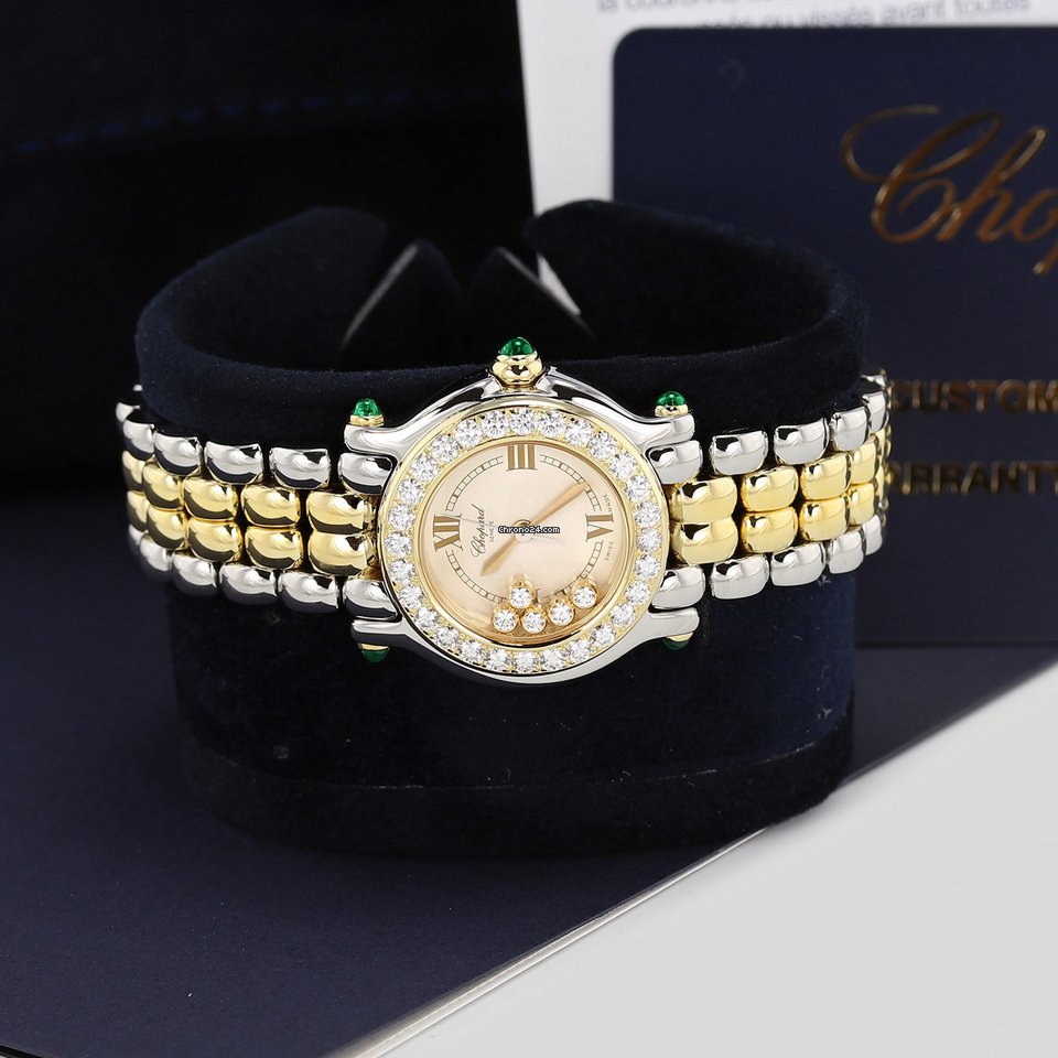 Chopard Happy Sport Womens watch Quartz Gold Steel 27 8251-22 11 5