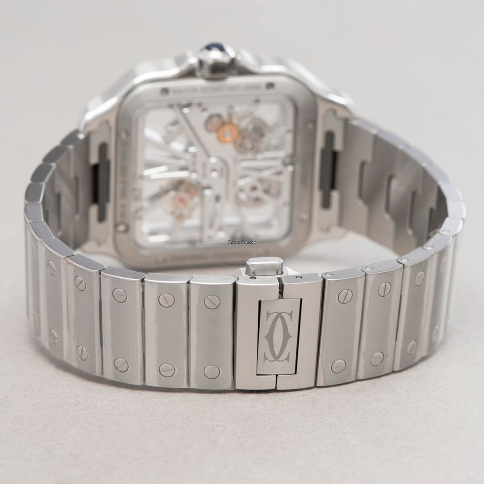 Cartier Santos Mens watch Unisex Manual winding Steel WHSA0007 5