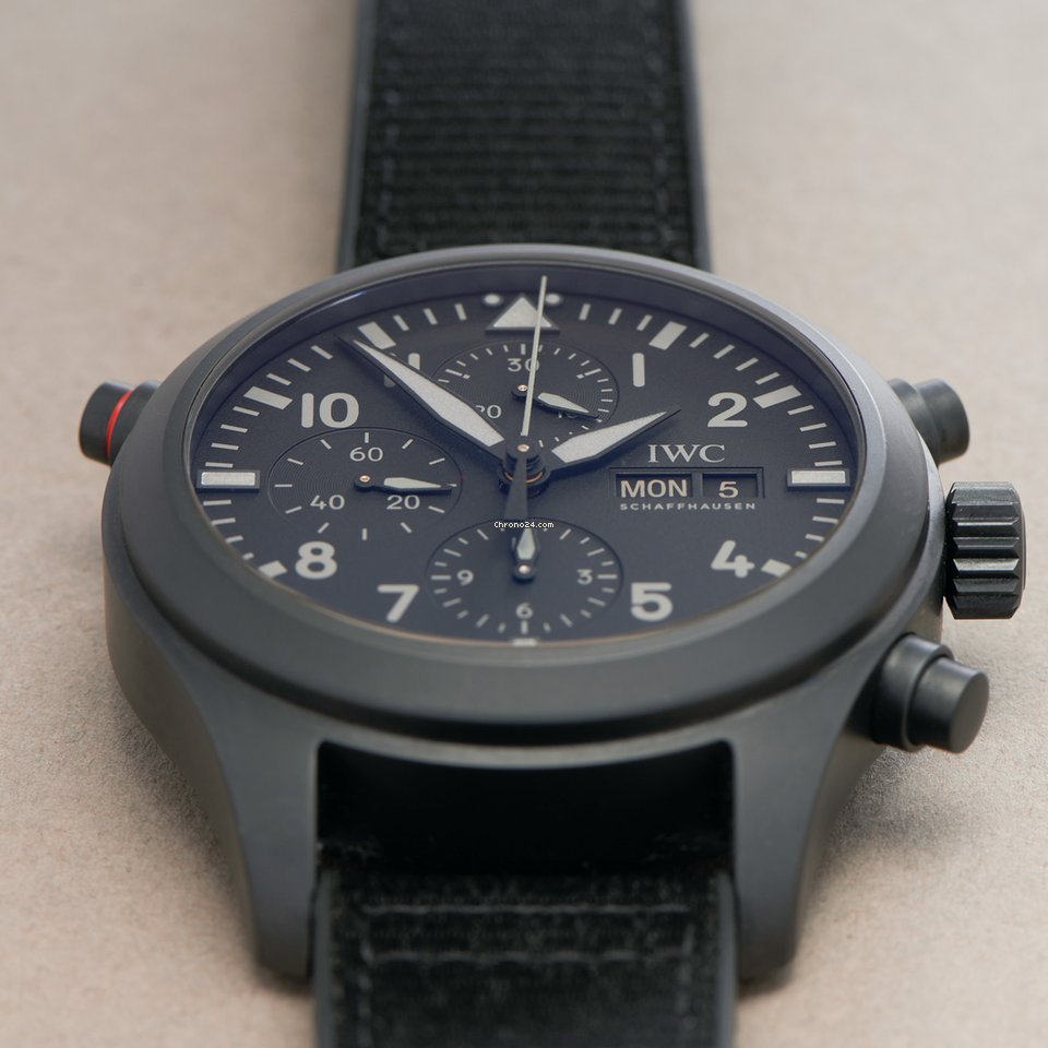 IWC Pilot Double Chronograph Mens watch Unisex Automatic Ceramic IW371815 5