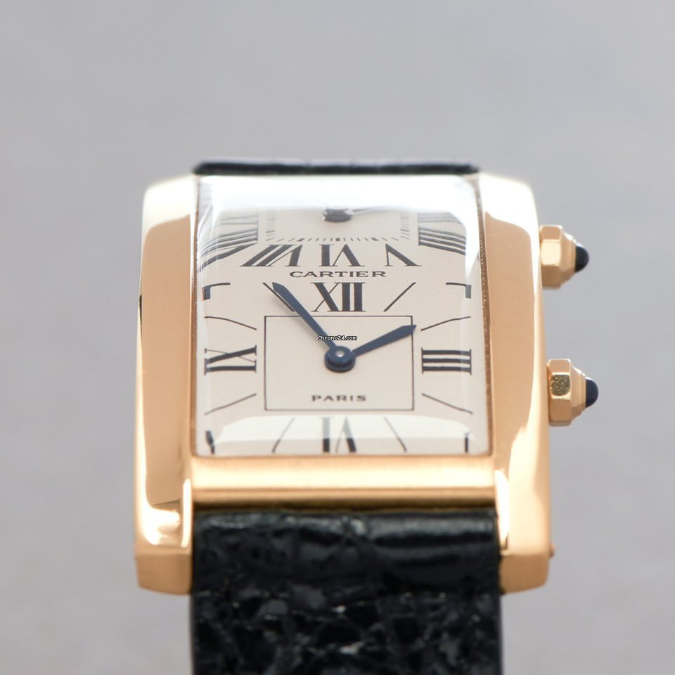 Cartier Tank Mens watch Unisex Quartz Yellow gold 0081 or W1506253 5