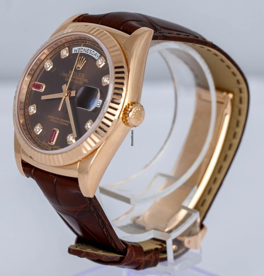 Rolex Day-Date 36 Mens watch Unisex Rose gold Automatic 118135 5