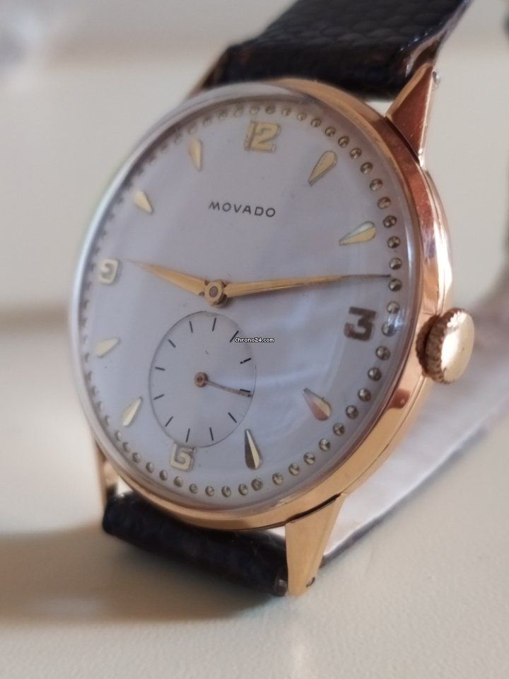 Movado Mens watch Unisex Manual winding Yellow gold 0080976 5