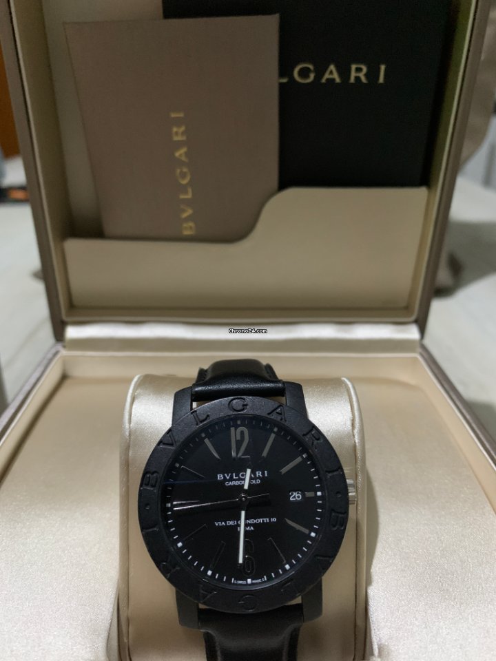 Bulgari Mens watch Unisex Automatic Carbon 101823 5