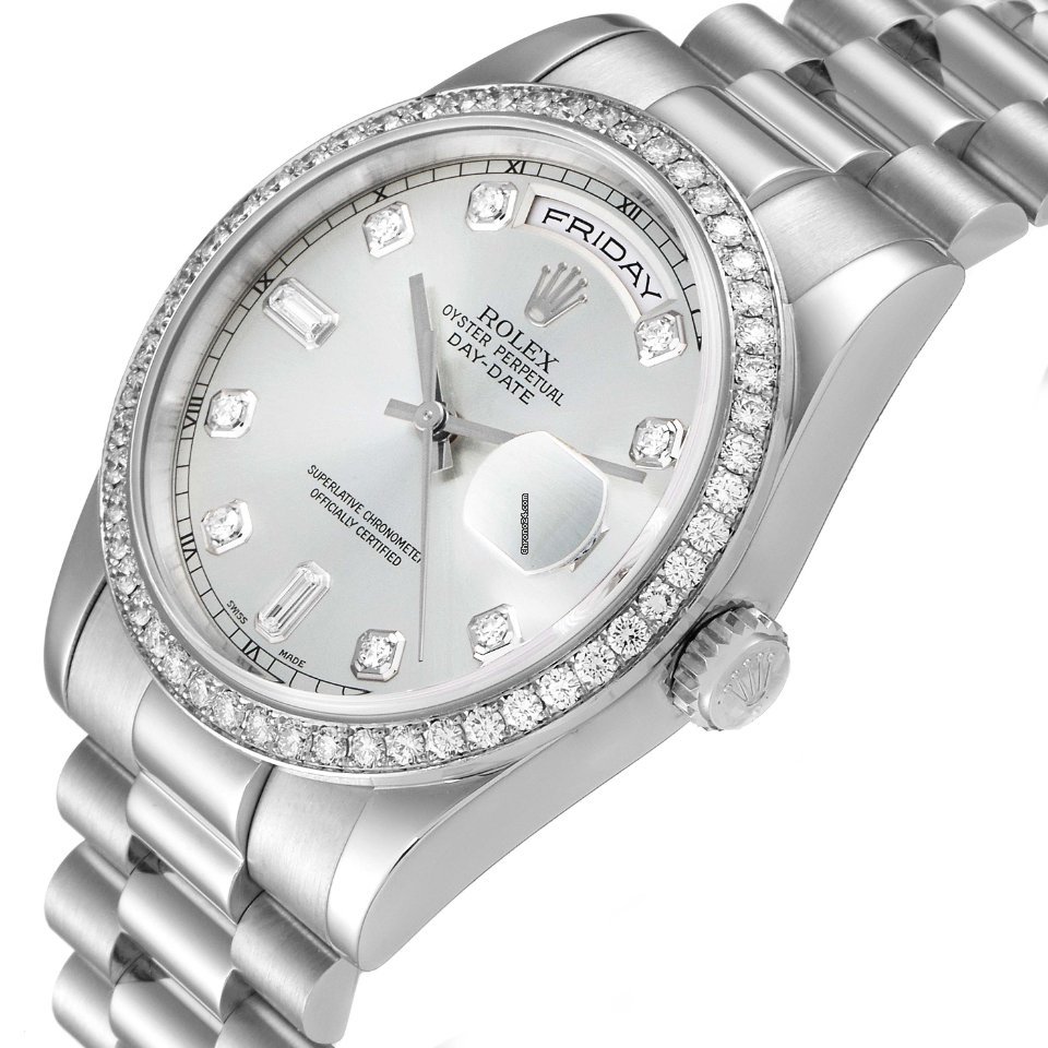 Rolex Day-Date 36 Mens watch Unisex Platinum Automatic 118346 5