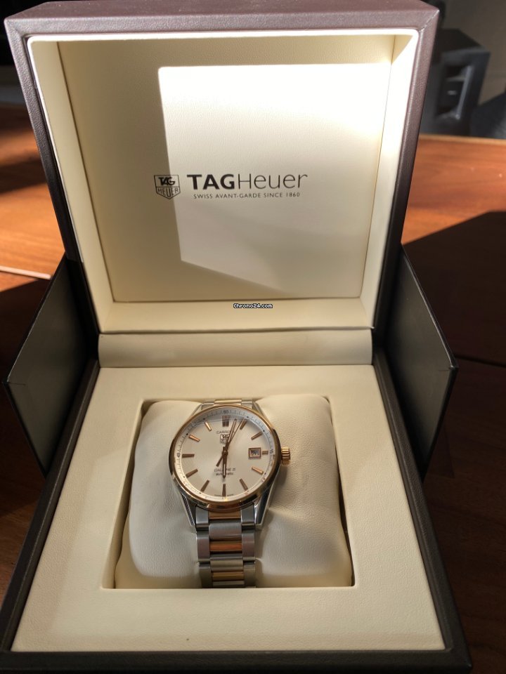 TAG Heuer Carrera Calibre 5 Mens watch Unisex Automatic Gold Steel war215d.bd0784 5