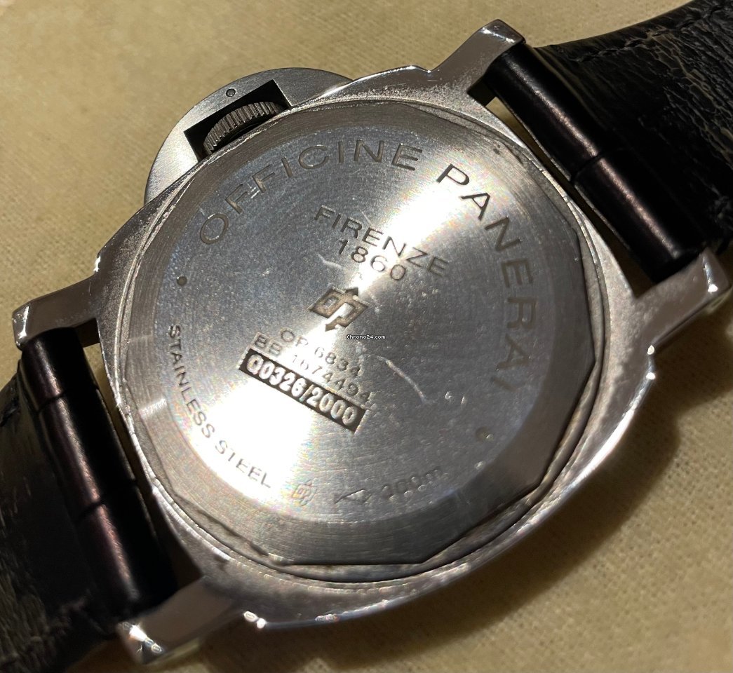 Panerai Luminor Base Logo Mens watch Unisex Manual winding Steel PAM 00000 5