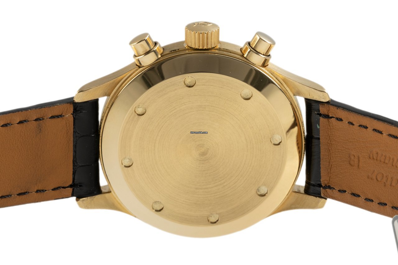 IWC Pilot Chronograph Mens watch Unisex Quartz Yellow gold 3740 5